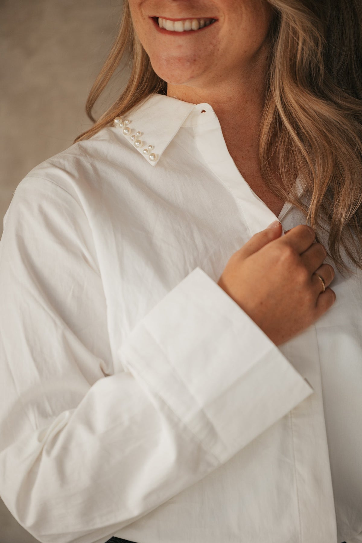 Yaskimmea blouse white pearl - Bij Keesje