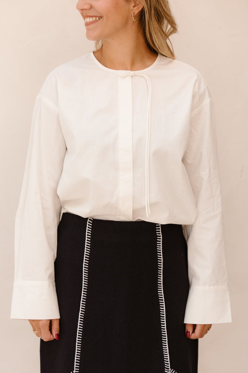 Yaslea LS short shirt star white - Bij Keesje - Y.A.S