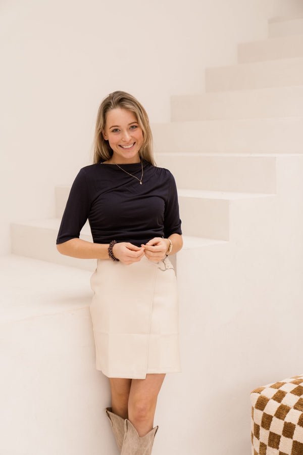 Yaslysa 2 - 4 top navy - Bij Keesje - Y.A.S