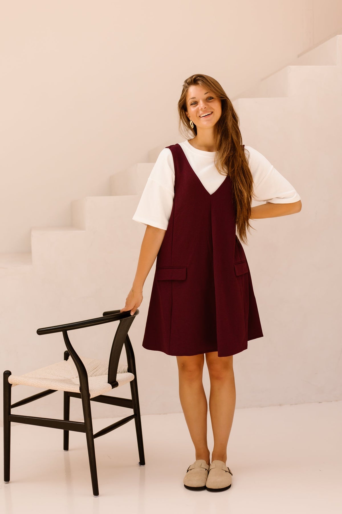 Yasmalea SL Wide Dress Fig - Bij Keesje - Y.A.S - Jurk