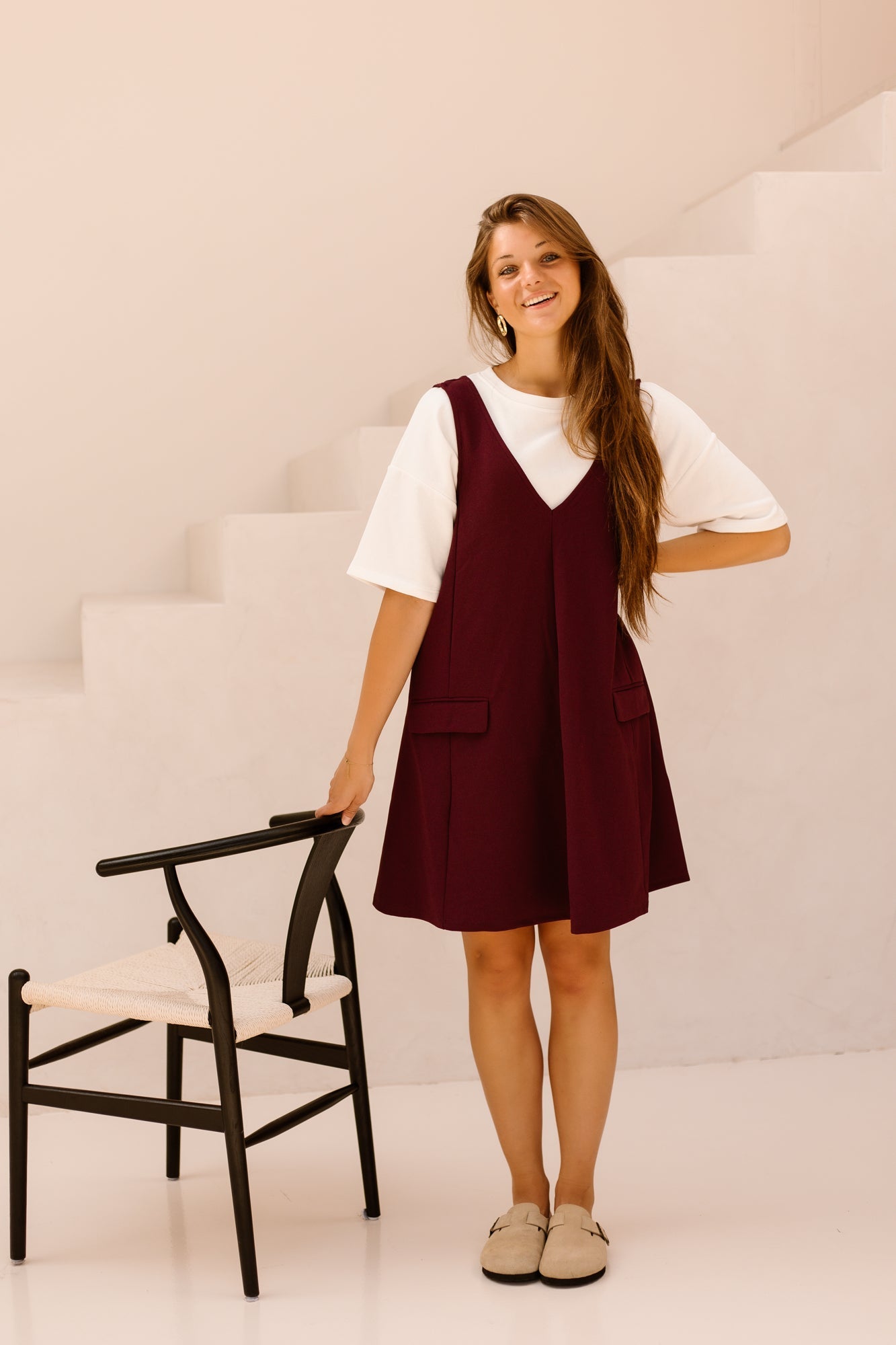 Yasmalea SL Wide Dress Fig - Bij Keesje - Y.A.S - Jurk