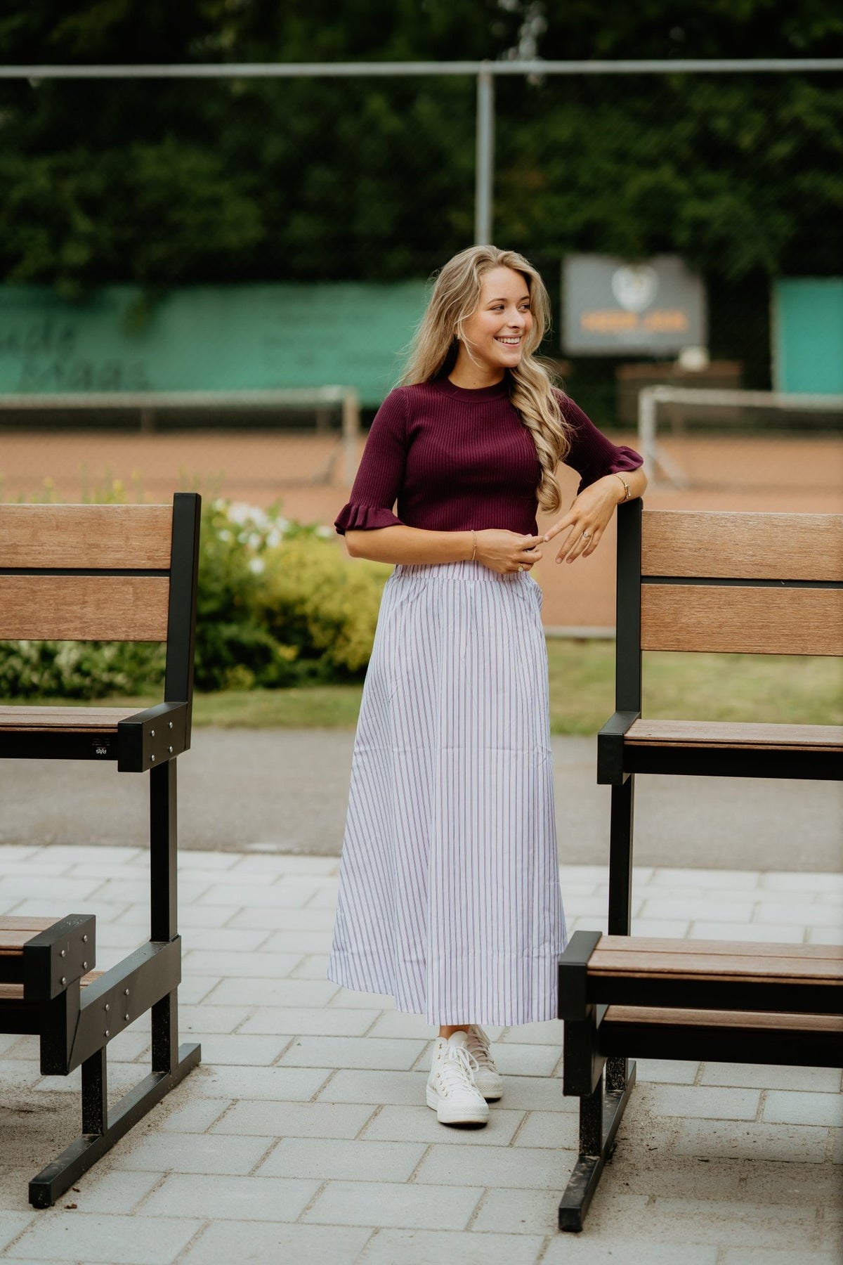 Yasmikla SS Knit Top Noos Fig - Bij Keesje - Y.A.S - top