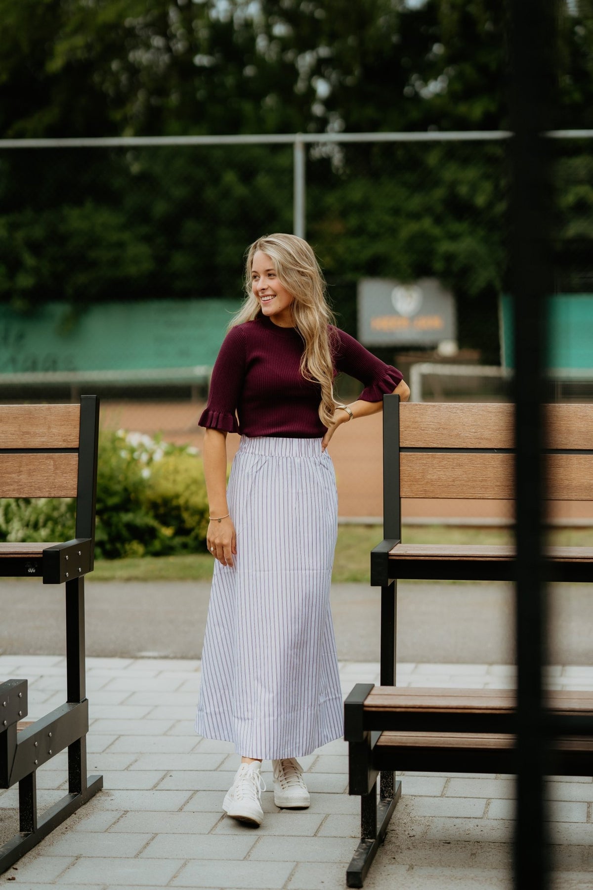 Yasmikla SS Knit Top Noos Fig - Bij Keesje - Y.A.S - top