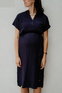 Yasmin stripes dress blue - Bij Keesje - Bij Keesje - Jurk
