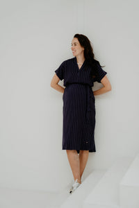 Yasmin stripes dress blue - Bij Keesje - Bij Keesje - Jurk