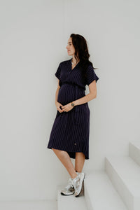 Yasmin stripes dress blue - Bij Keesje - Bij Keesje - Jurk