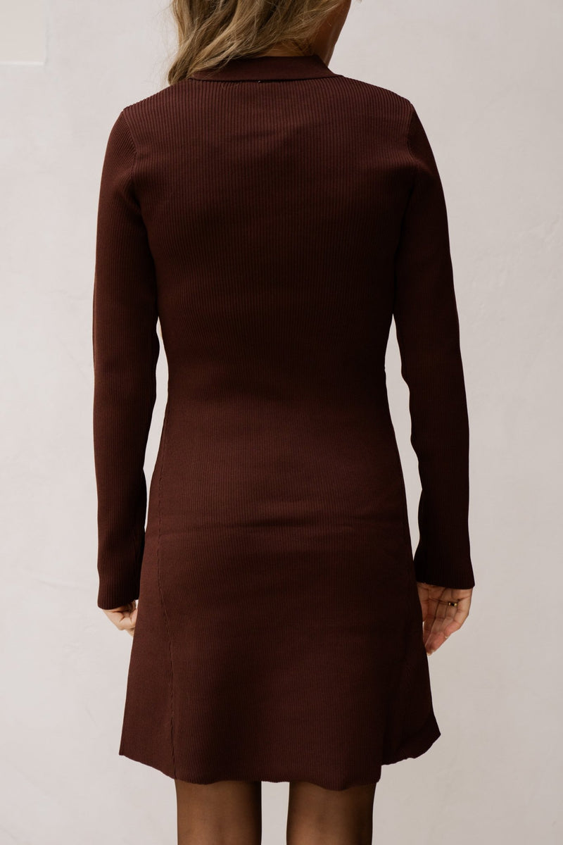 Yasnama ls knit dress port royale - Bij Keesje - Y.A.S