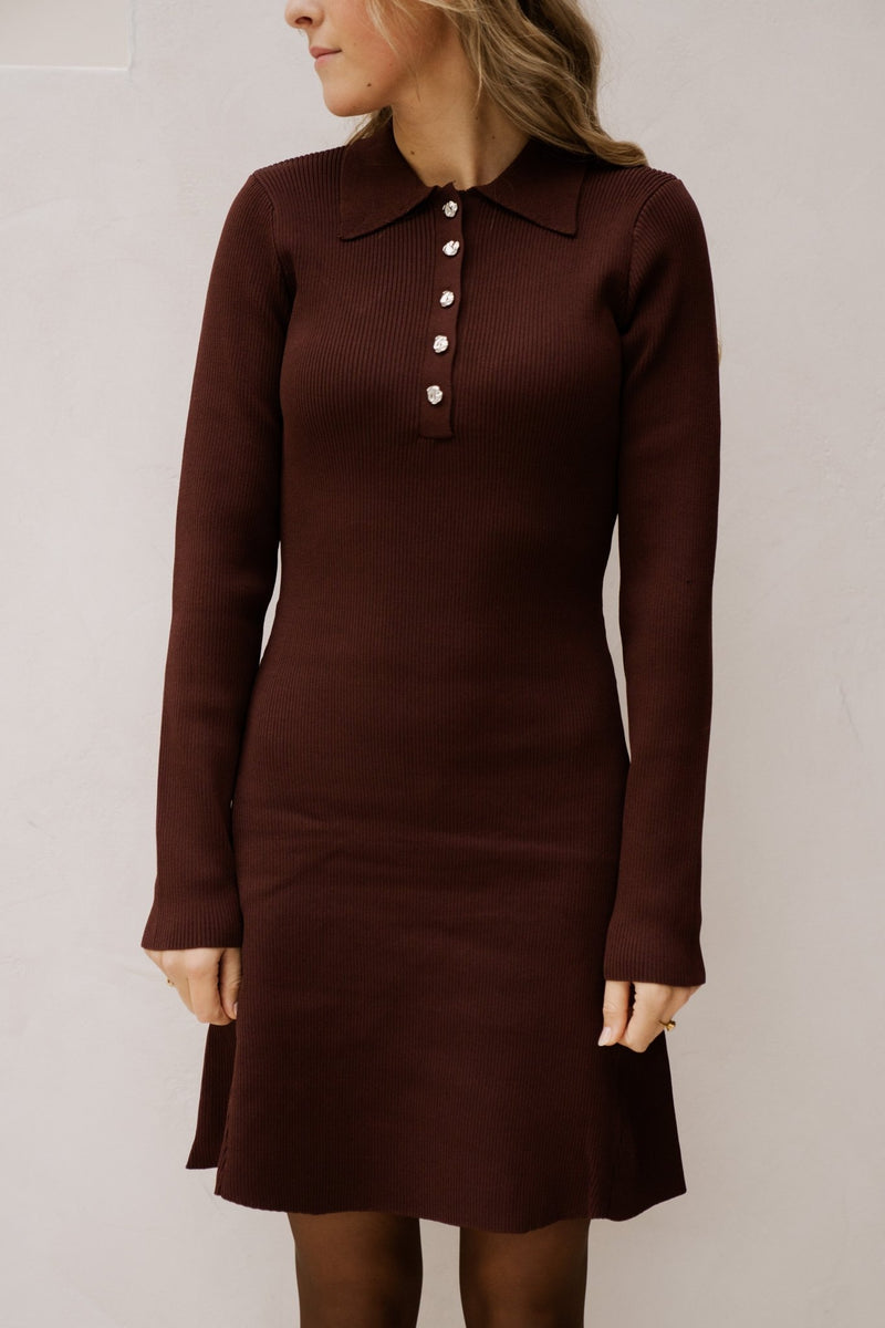 Yasnama ls knit dress port royale - Bij Keesje - Y.A.S