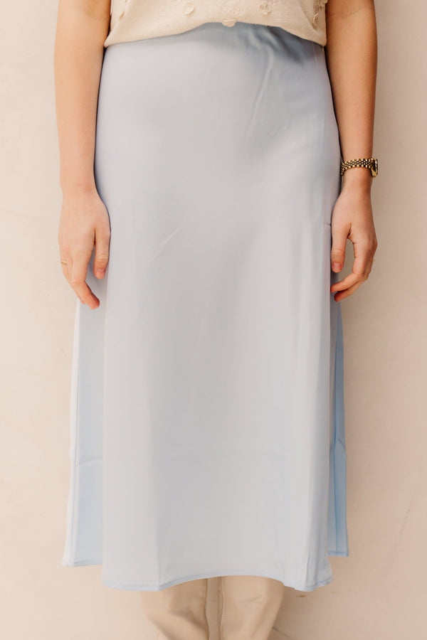 Yaspella HW Midi Skirt S. Noos Skyway - Bij Keesje - Y.A.S - Rok