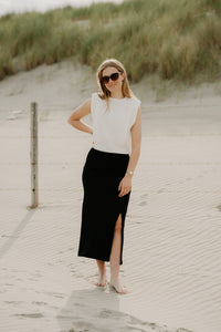 Yaspina Hw Long Skirt Black - Bij Keesje - Y.A.S - Rok