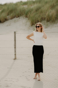 Yaspina Hw Long Skirt Black - Bij Keesje - Y.A.S - Rok