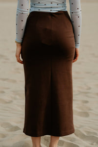 Yaspina Hw Long Skirt Chocolate Brown - Bij Keesje - Y.A.S - Rok