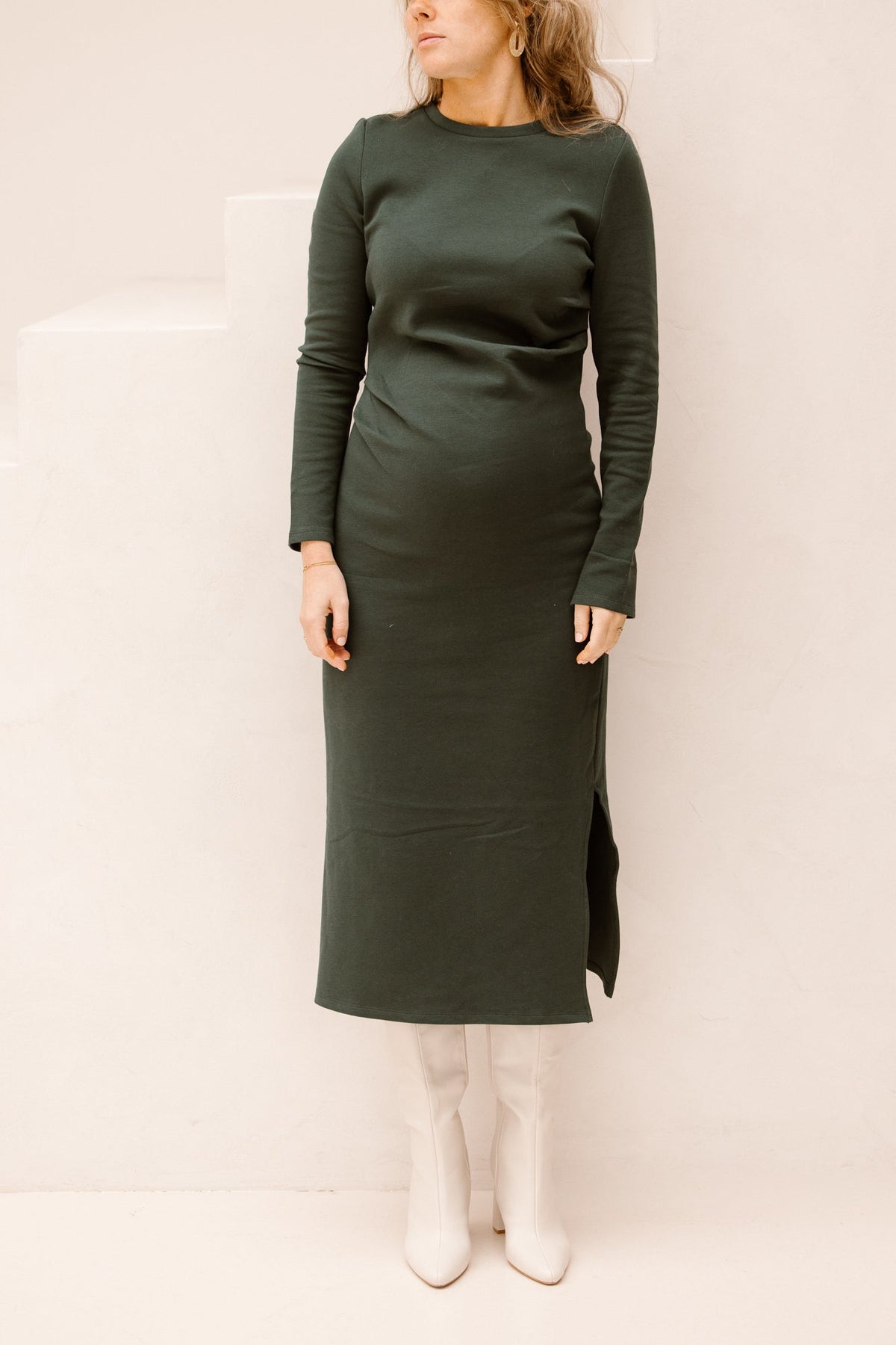 Yaspina midi dress green - Bij Keesje - Y.A.S