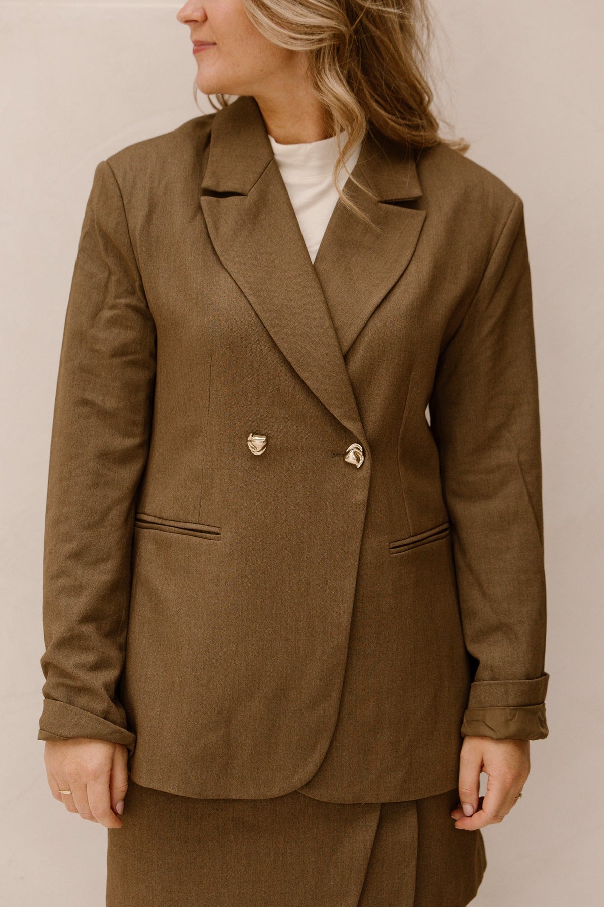 Yasrana blazer teak - Bij Keesje - Y.A.S