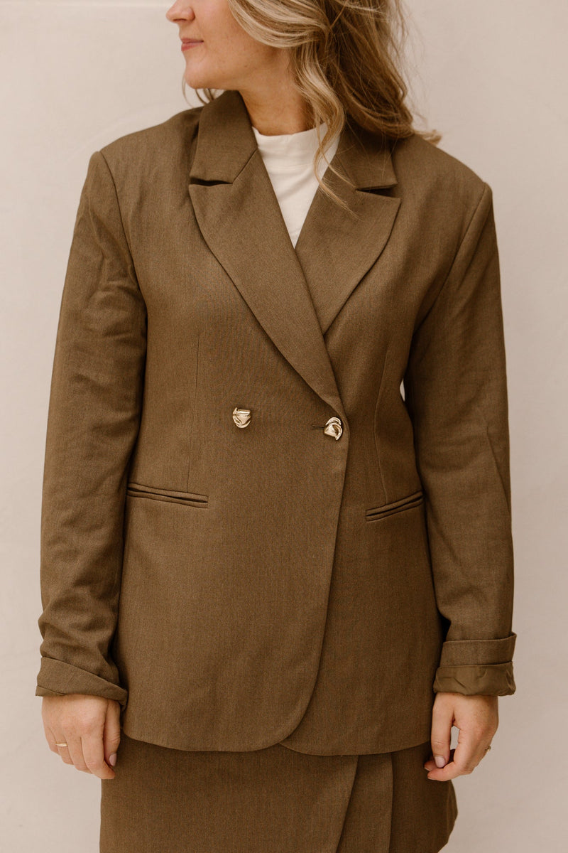 Yasrana blazer teak - Bij Keesje - Y.A.S