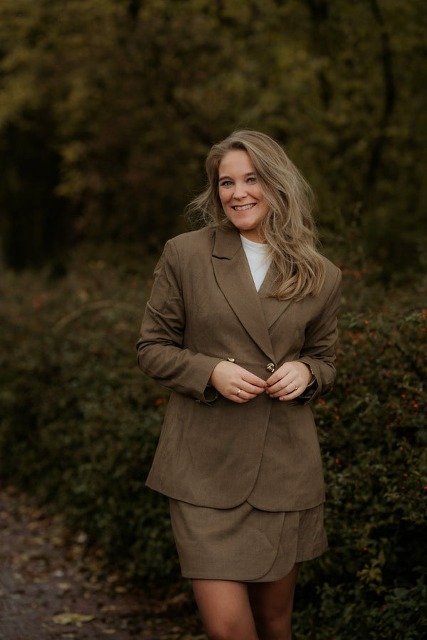 Yasrana blazer teak - Bij Keesje - Y.A.S