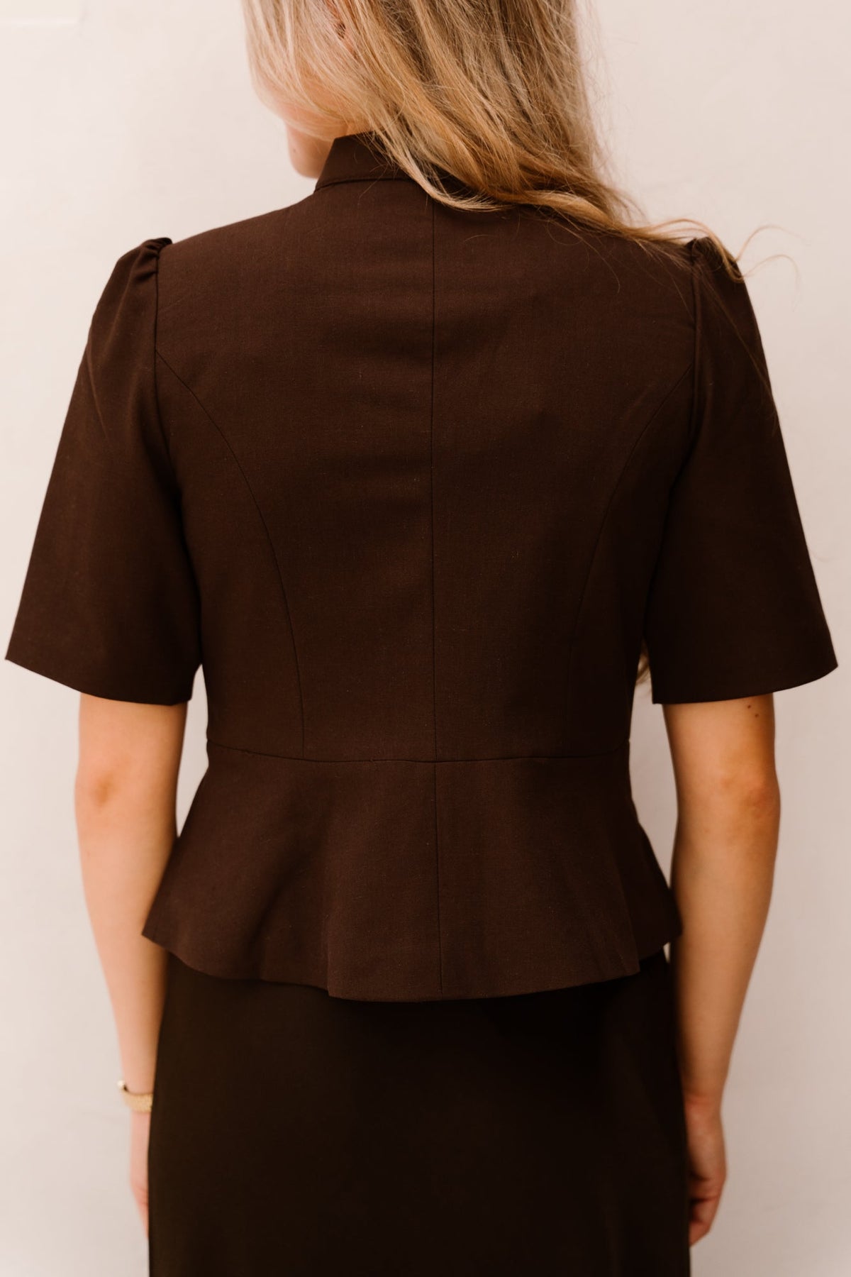 Yasriu 4/4 Scarf Blazer Coffee Bean/Melange - Bij Keesje - Y.A.S - Top