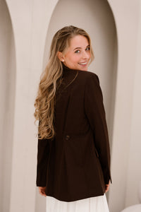 Yasriu blazer coffee bean - Bij Keesje - Y.A.S - Blazer