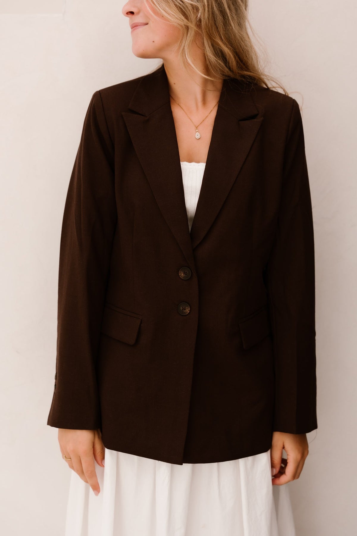 Yasriu blazer coffee bean - Bij Keesje - Y.A.S - Blazer
