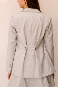 Yasriu LS Blazer Noos Light Grey Melange - Bij Keesje - Y.A.S