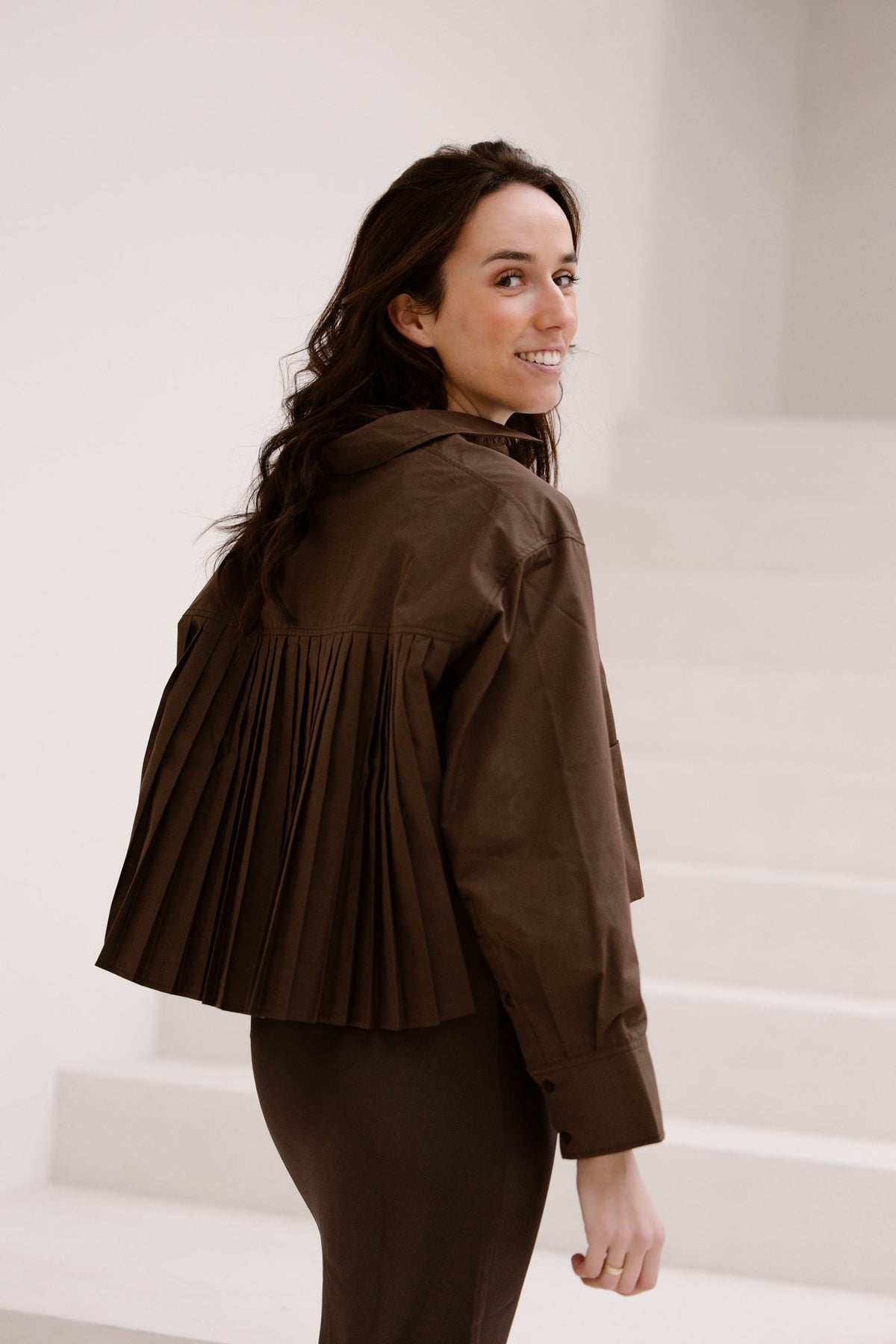 Yasroyalee short shirt chocolate brown - Bij Keesje - Y.A.S