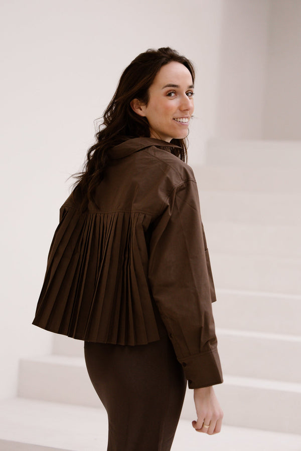 Yasroyalee short shirt chocolate brown - Bij Keesje - Y.A.S