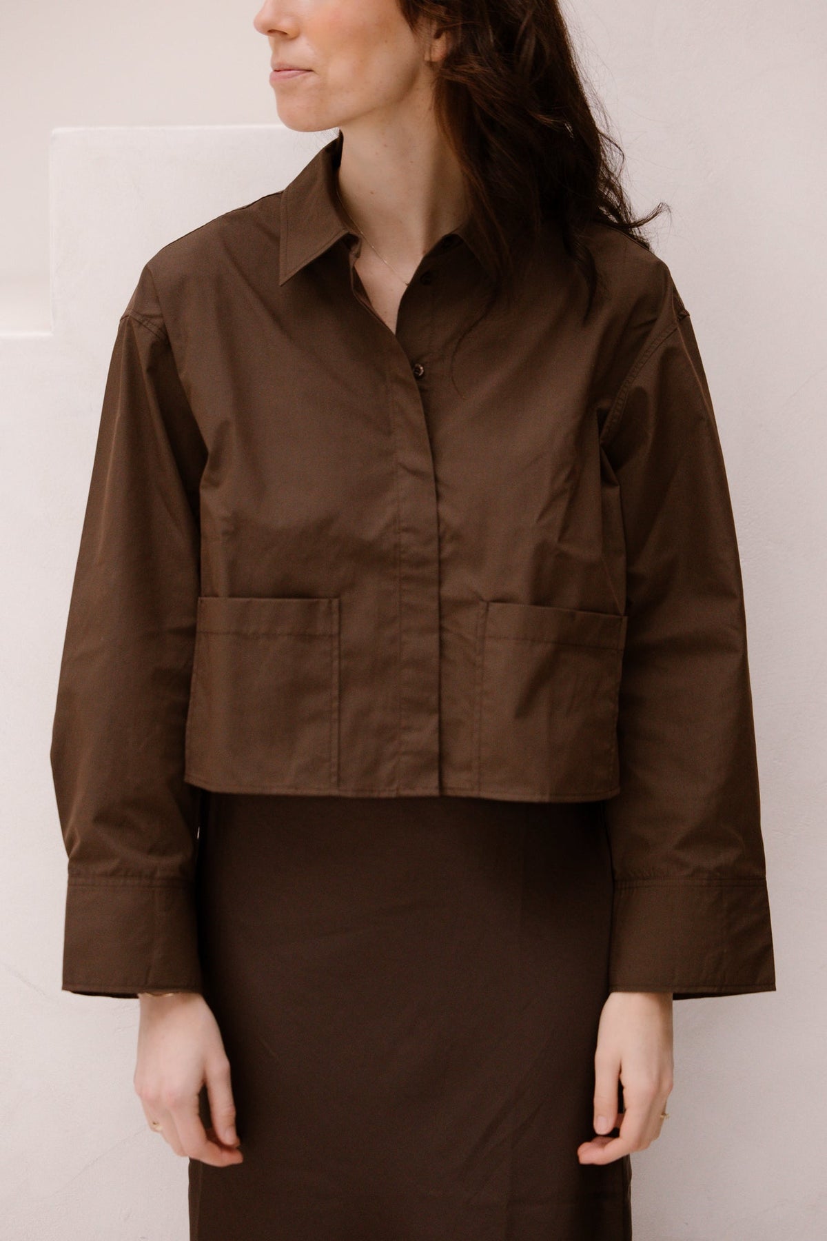 Yasroyalee short shirt chocolate brown - Bij Keesje - Y.A.S