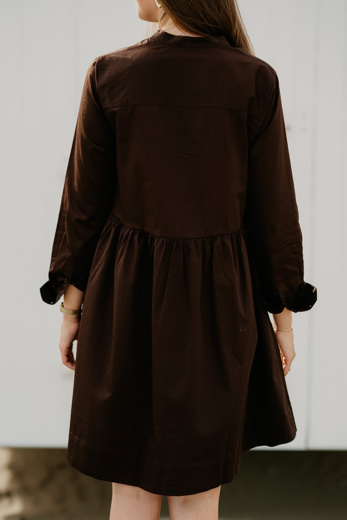 Yassalsy LS Shirt Dress Coffee Bean - Bij Keesje - Y.A.S - Jurk