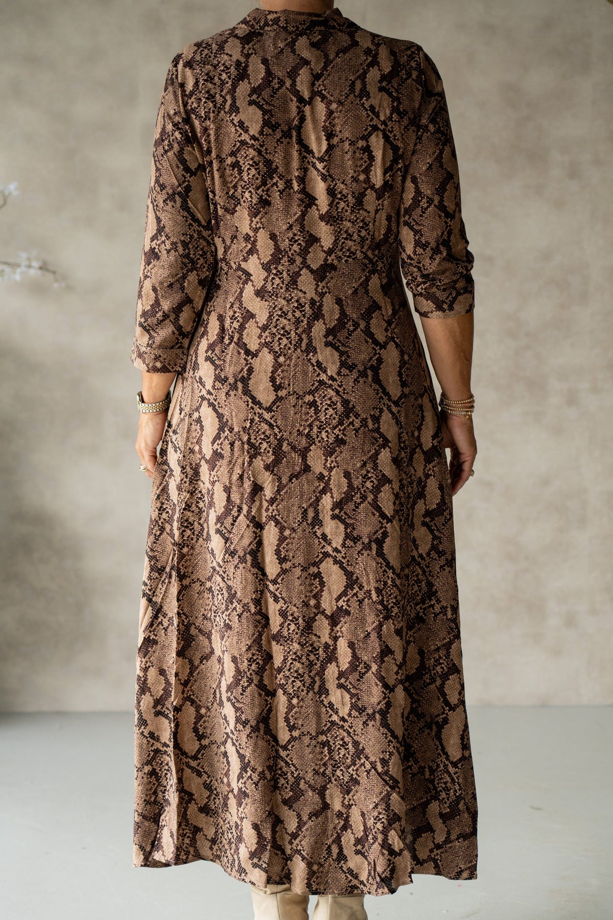 Yassavanna long dress fungi print - Bij Keesje