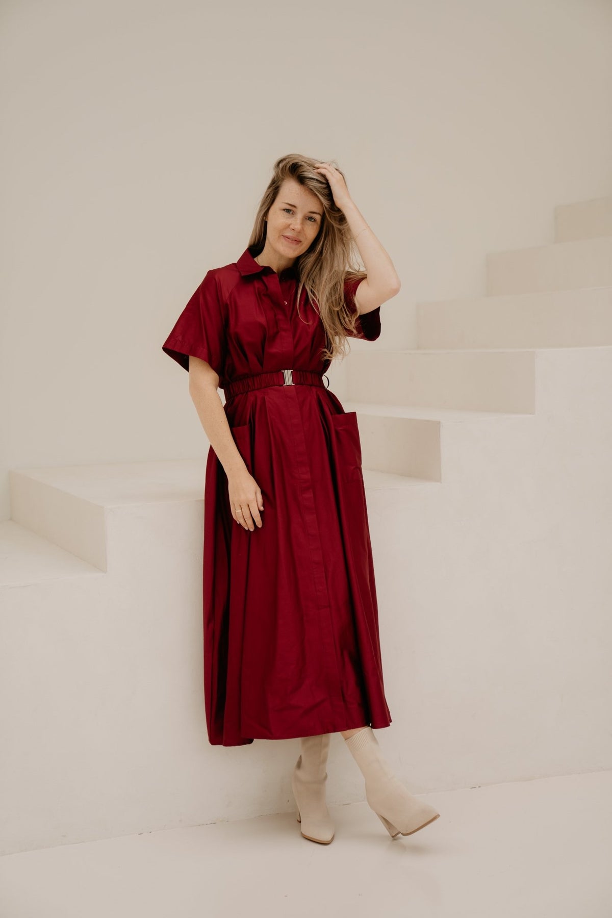 Yassimana SS Long Dress Rhododendron - Bij Keesje - Y.A.S - jurk