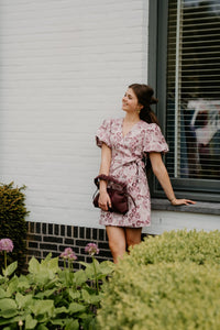 Yastania ss wrap pink lady - Bij Keesje - Y.A.S - Jurk