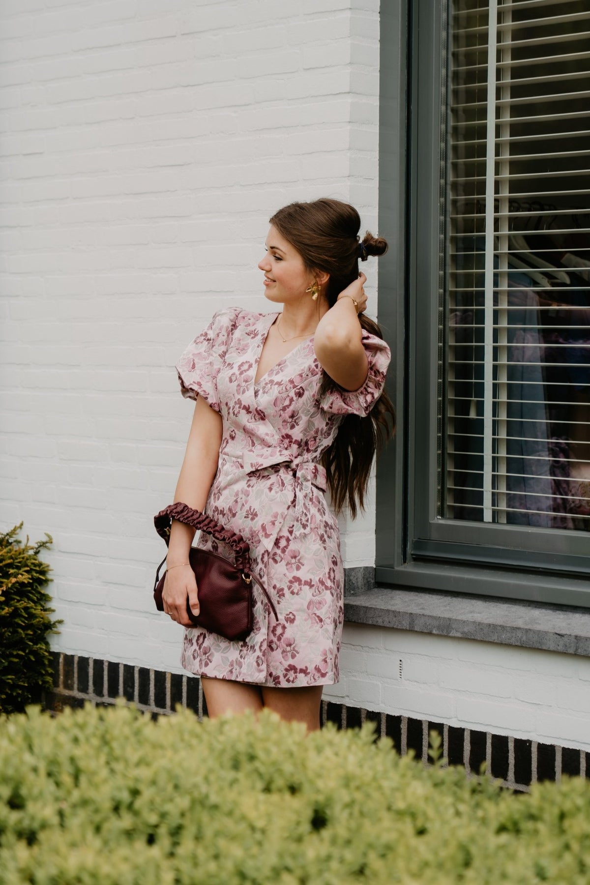 Yastania ss wrap pink lady - Bij Keesje - Y.A.S - Jurk