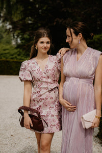 Yastania ss wrap pink lady - Bij Keesje - Y.A.S - Jurk