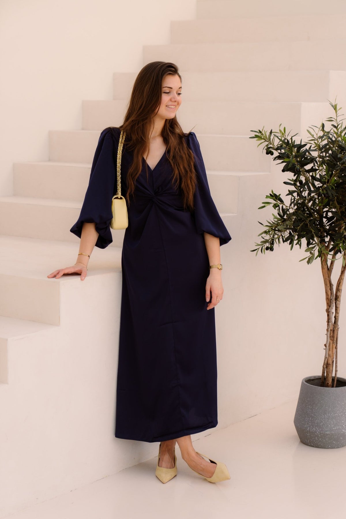 Yasthea Long Dress Evening Blue - Bij Keesje - Y.A.S - Jurk