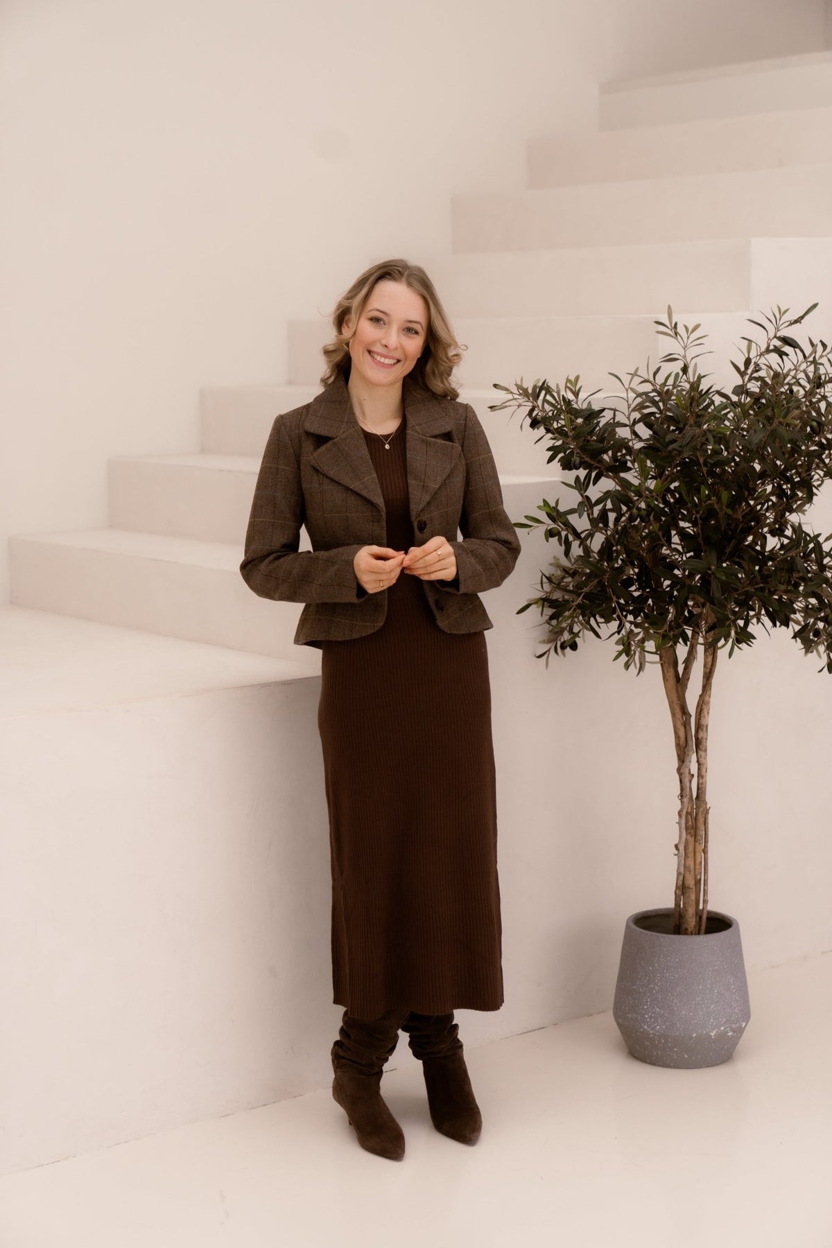 Yasthela ls wool blend short jacket new - Bij Keesje - Y.A.S