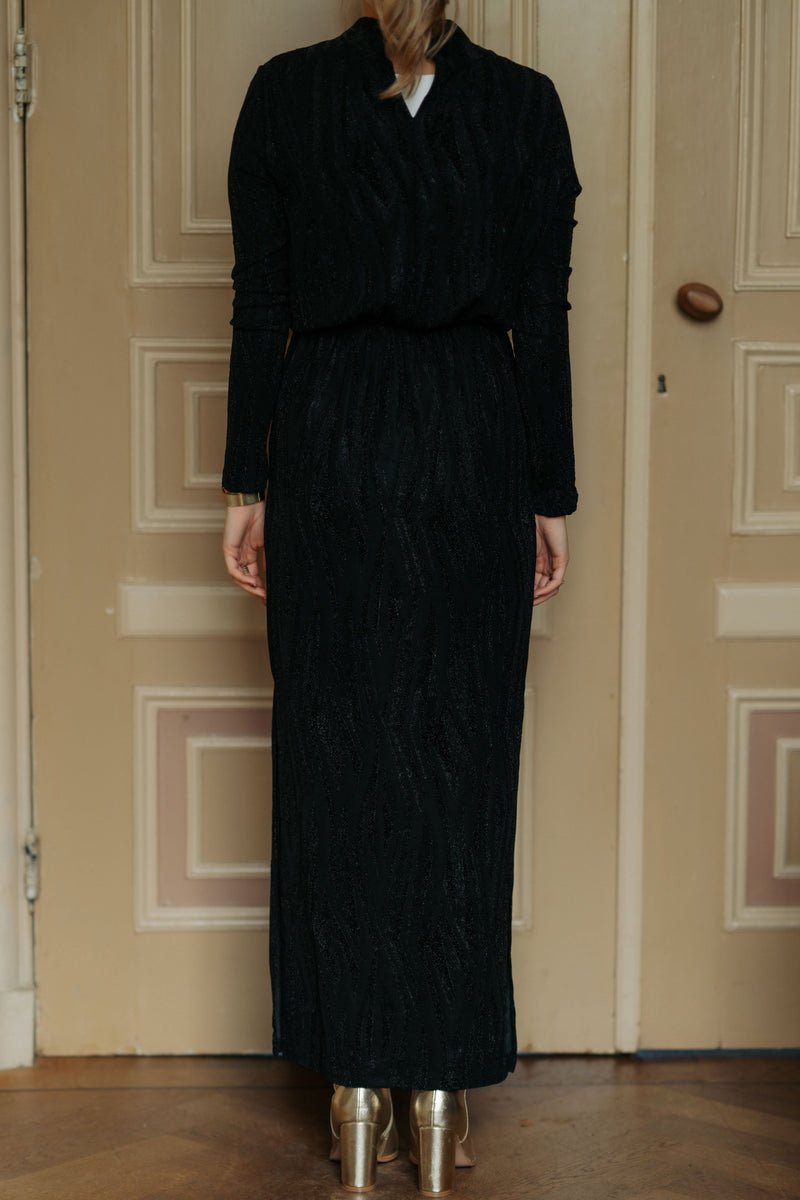 Yasyen long dress black lurex - Bij Keesje - Y.A.S