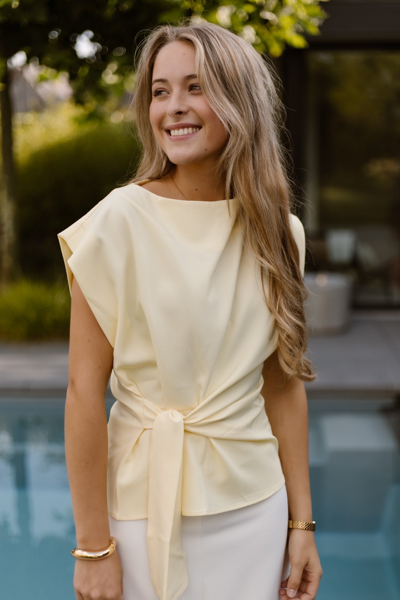 Yellow top strik - Bij Keesje - Bij Keesje - Top