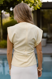 Yellow top strik - Bij Keesje - Bij Keesje - Top
