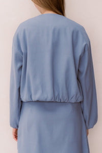 Yenna bomber jasje blauw - Bij Keesje - Bij Keesje