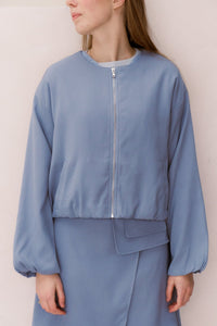 Yenna bomber jasje blauw - Bij Keesje - Bij Keesje