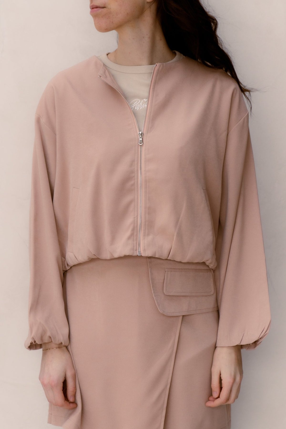 Yenna bomber jasje camel - Bij Keesje - Bij Keesje