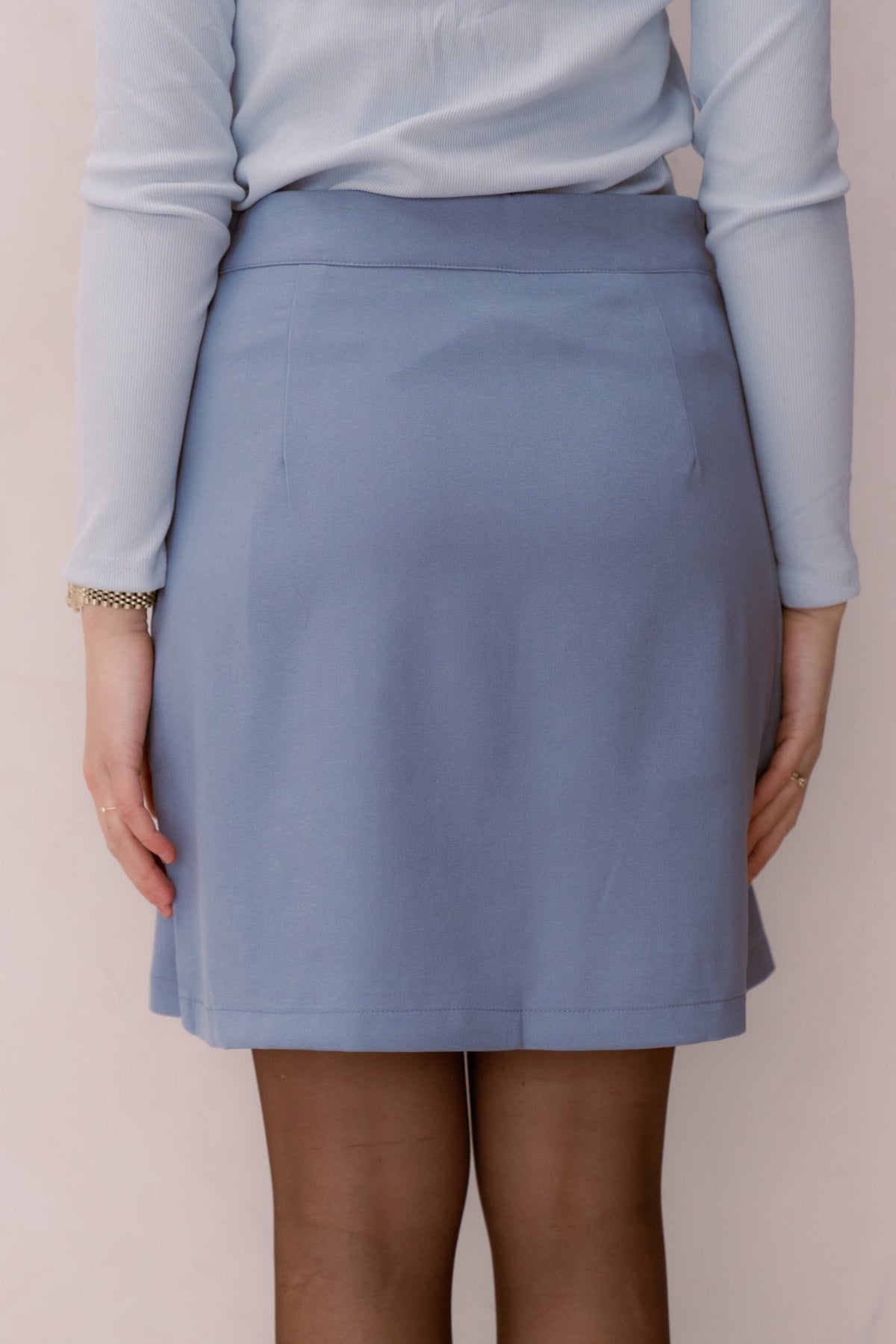 Yenna rok blauw - Bij Keesje - Bij Keesje