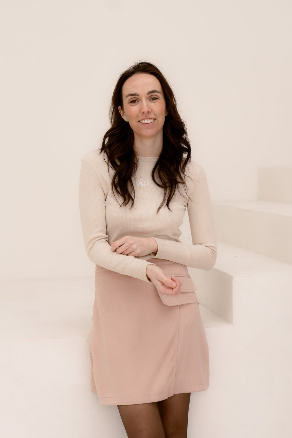 Yenna rok camel - Bij Keesje - Bij Keesje