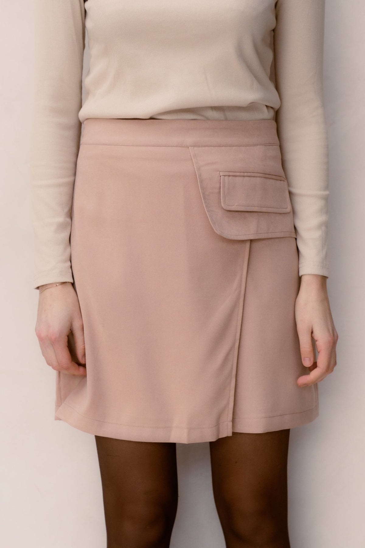 Yenna rok camel - Bij Keesje - Bij Keesje