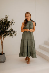 Yenna strik jurk green - Bij Keesje - Bij Keesje - Jurk