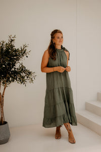 Yenna strik jurk green - Bij Keesje - Bij Keesje - Jurk