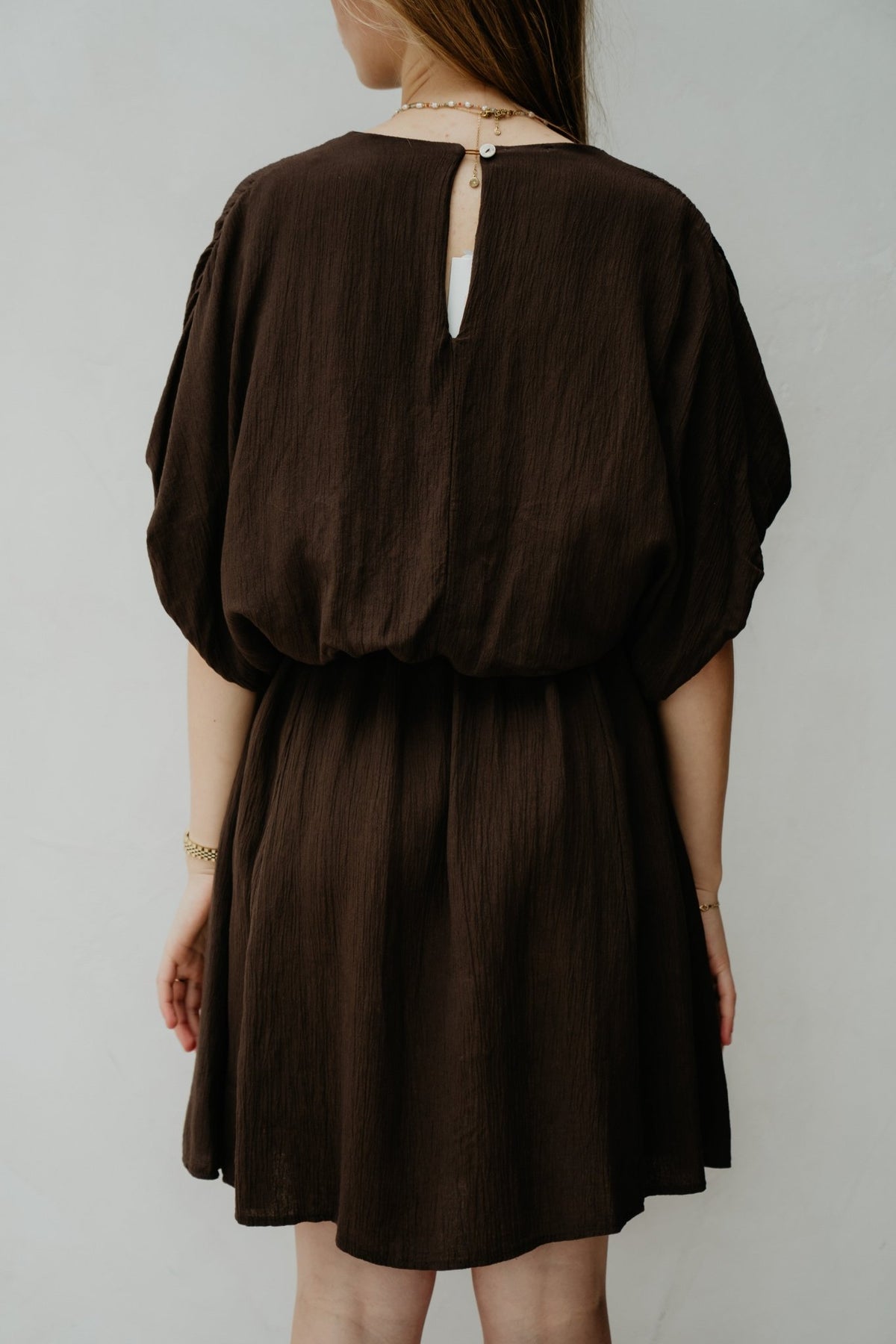 Yenthe jurk brown - Bij Keesje - Bij Keesje - Jurk