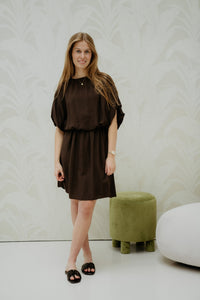 Yenthe jurk brown - Bij Keesje - Bij Keesje - Jurk