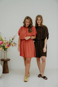 Yenthe jurk brown - Bij Keesje - Bij Keesje - Jurk