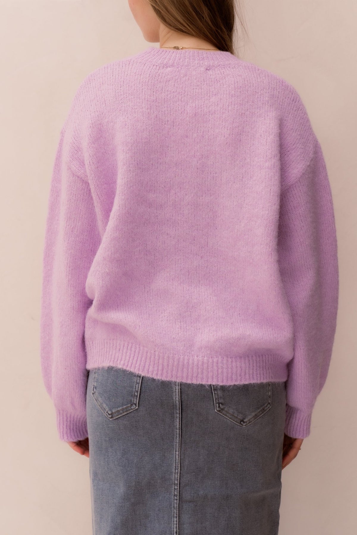 Yenthe trui lila - Bij Keesje - Bij Keesje